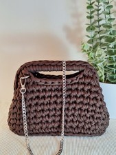 Borsa Clutch Marrone