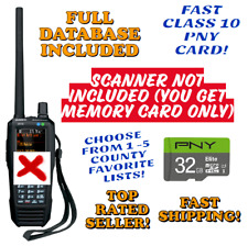 Scheda di memoria 32 GB per Uniden SDS100 + BOMBONIERE DELLA CONTEA! PROGRAMMATO per scanner SDS 100