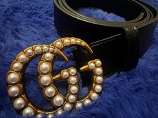 Gucci Black Leather Double