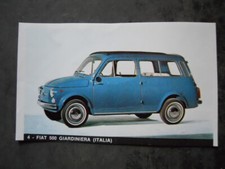 FIGURINA STICKER ALBUM AUTOMOBILI D’OGGI 1965 #4 FIAT 500 GIARDINIERA [AFZ]