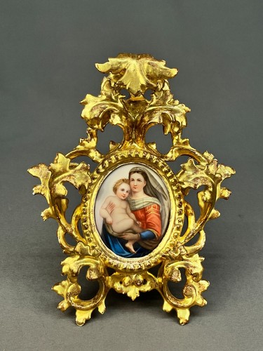 Antica targa porcellana