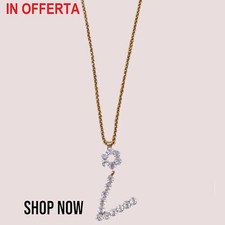 Collana lunga con iniziale