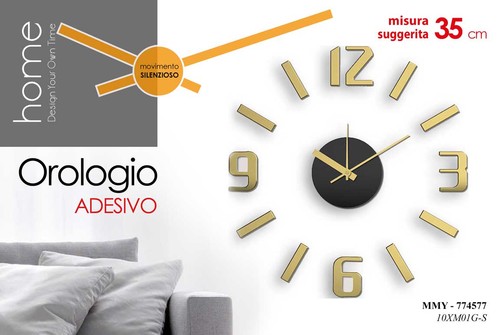 Orologio adesivo parete - da,