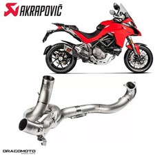 Collettore DUCATI MULTISTRADA 1200 S ABS DVT D Air 2015-2017 AKRAPOVIC Titani...