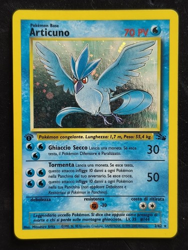 Articuno ita holo 1ª ed - articuno,
