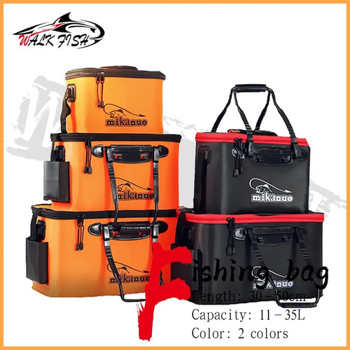 Borsa pesca pieghevole secchio - pesca,