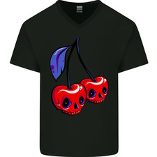 T-Shirt In Cotone A V Cherry