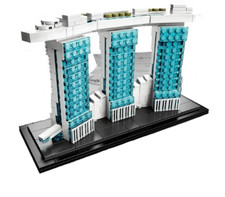 Lego architecture marina bay - architecture,