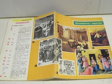 VECCHIO QUADERNO SCOLASTICO AGENDA PIGNA ALMANACCO DI GENNAIO elementare scuola