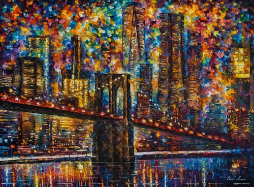 Leonid afremov notte - afremov, new