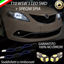 COPPIA LUCI DI POSIZIONE 5 LED LANCIA YPSILON Y T10 + SPEGNI SPIA 100% NO AVARIA