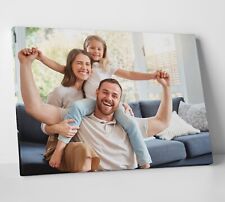 Quadro personalizzato su tela con cornice stampa famiglia wall art 30x20 pronto da appendere