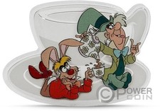 MAD HATTER TEA PARTY 2 oz moneta argento 3 $ Niue 2025