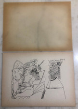 Pablo Picasso Stampa Serie 347 incisioni erotiche 4.9.68. IV Dim: 27,4x20,0 cm