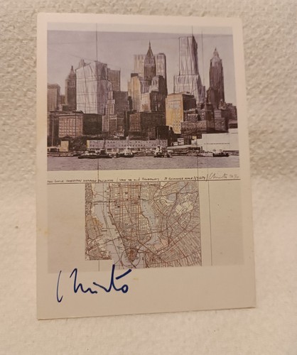 Christo javacheff postcard - javacheff,
