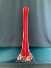 Vaso vetro rosso - vaso, vintage/