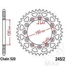 JT SPROCKETS Corona a piastra