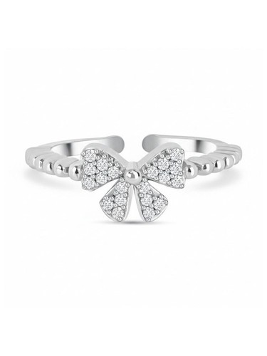 Anello con fiocco - , in