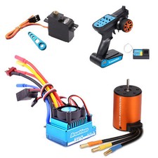 Kit aggiornamento telecomando motore ESC brushless 120A 2.4G per auto radiocomandata WLtoy 144001