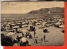 CARTOLINA  SCAURI  B/N  VIAGGIATA  1952 SPIAGGIA    REGALO