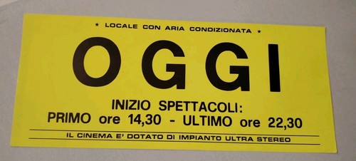 Cartello locandine cinema oggi - cartello,