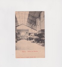CAGLIARI  INTERNO DEL MERCATO VIAGGIATA PRIMI DEL 900