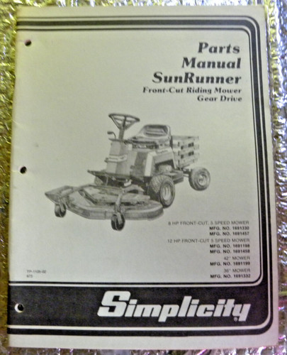 Manuale ricambi semplicity