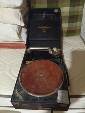 GRAMMOFONO ORIGINALE PORTATILE anni 20 a MANOVELLA "COLUMBIA"