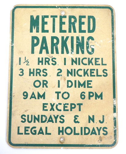 Insegna parcheggio vintage - parcheggio,
