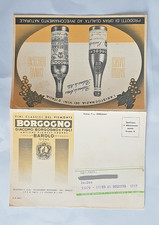 depliant pubblicitario borgogno vini barolo 1972