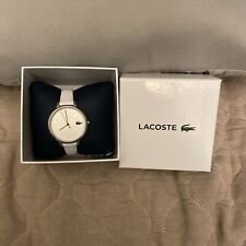 Orologio Lacoste Cannes donna pelle bianca 39 mm analogico quarzo 2001159 WR 3 barre