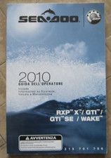 SEA DOO OPERATOR'S GUIDE 2010 RXP X GTI WAKE 219000660