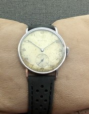RARO!! ETERNA WWII 40'S MILITARY cal.520 VINTAGE 15J RARO OROLOGIO SVIZZERO.