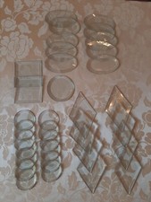 42 BISELLI VETRI MOLATI FORME VARIE PER HOBBISTICA