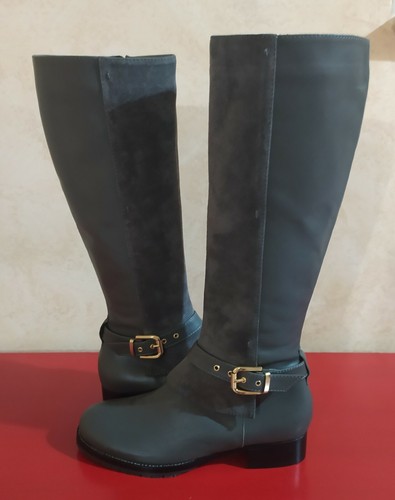 Stivali kate pelle camoscio - pelle,