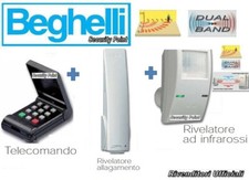 BEGHELLI INTELLIGENT RIVELATORE VOLUMETRICO 8154 TELECOMANDO 8074 ACQUA 8155 NEW