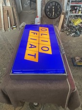 Vintage Fiat Oil Light Sign
