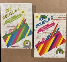 KIT SCUOLA 1 e 2 Commodore 64 Cassette Originali CTO C64 - 40 Programmi