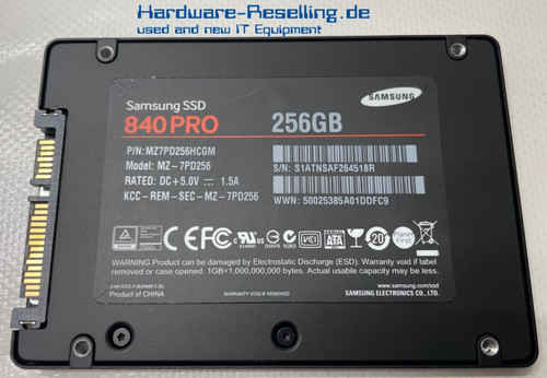 Samsung 840 pro 256gb ssd - ssd, 2,5"