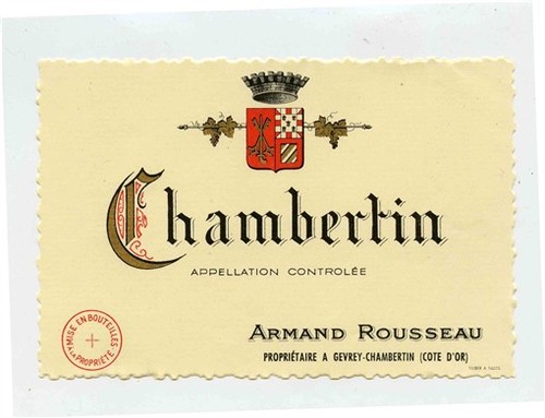 Etichetta vino armand rousseau - vino,