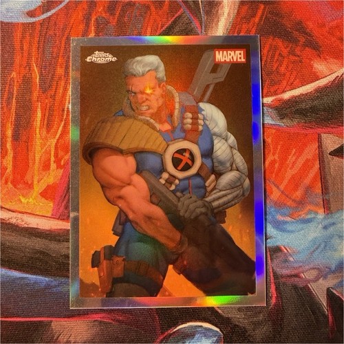 Topps marvel deadpool chrome - marvel,