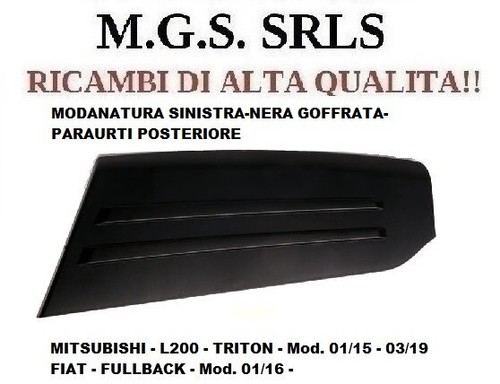 Modanatura sinistr paraurti - modanatura,