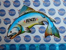 ADESIVO VINTAGE AUTOCOLLANT STICKER ORIGINALE FISHING JENZI GIOIA DI PESCARE