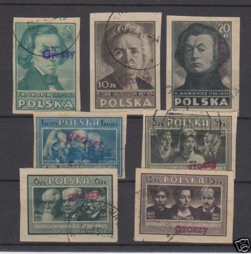 Polonia 1950 groszy ovpt on - polonia,