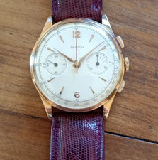 ZENITH CRONO ORO 18K CARICA MANUALE CALIBRO 156 DIAMETRO 37MM. ANNI '50.