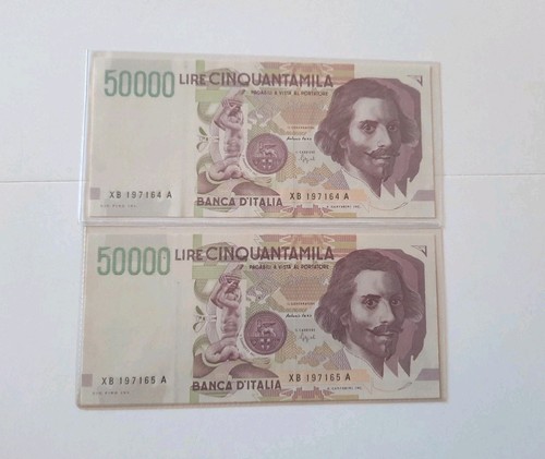 2x50000 lire bernini - 2x50000,