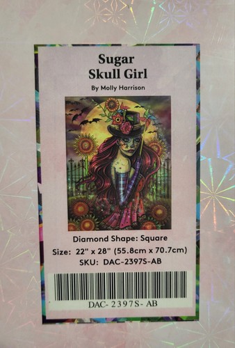 Diamond art club sugar skull - diamond, ~