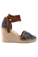 GUCCI ESPADRILLAS BLU DENIM ZEPPA EU 38 UK 5 US 8