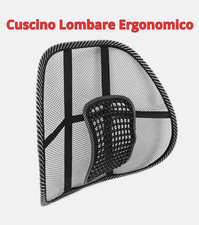 Cuscino Lombare Auto Ergonomico – Supporto Schiena Sedia Ufficio e Auto