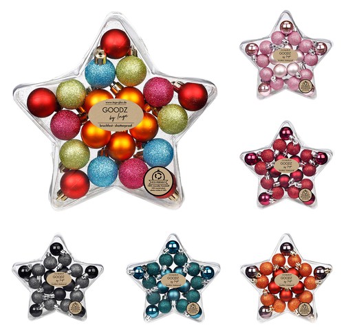 Palline natale 3cm - natale,